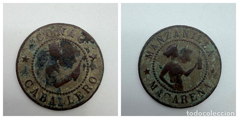 Monedas locales: FICHA CO&Ntilde;AC CABALLERO Y MANZANILLA - Foto 1