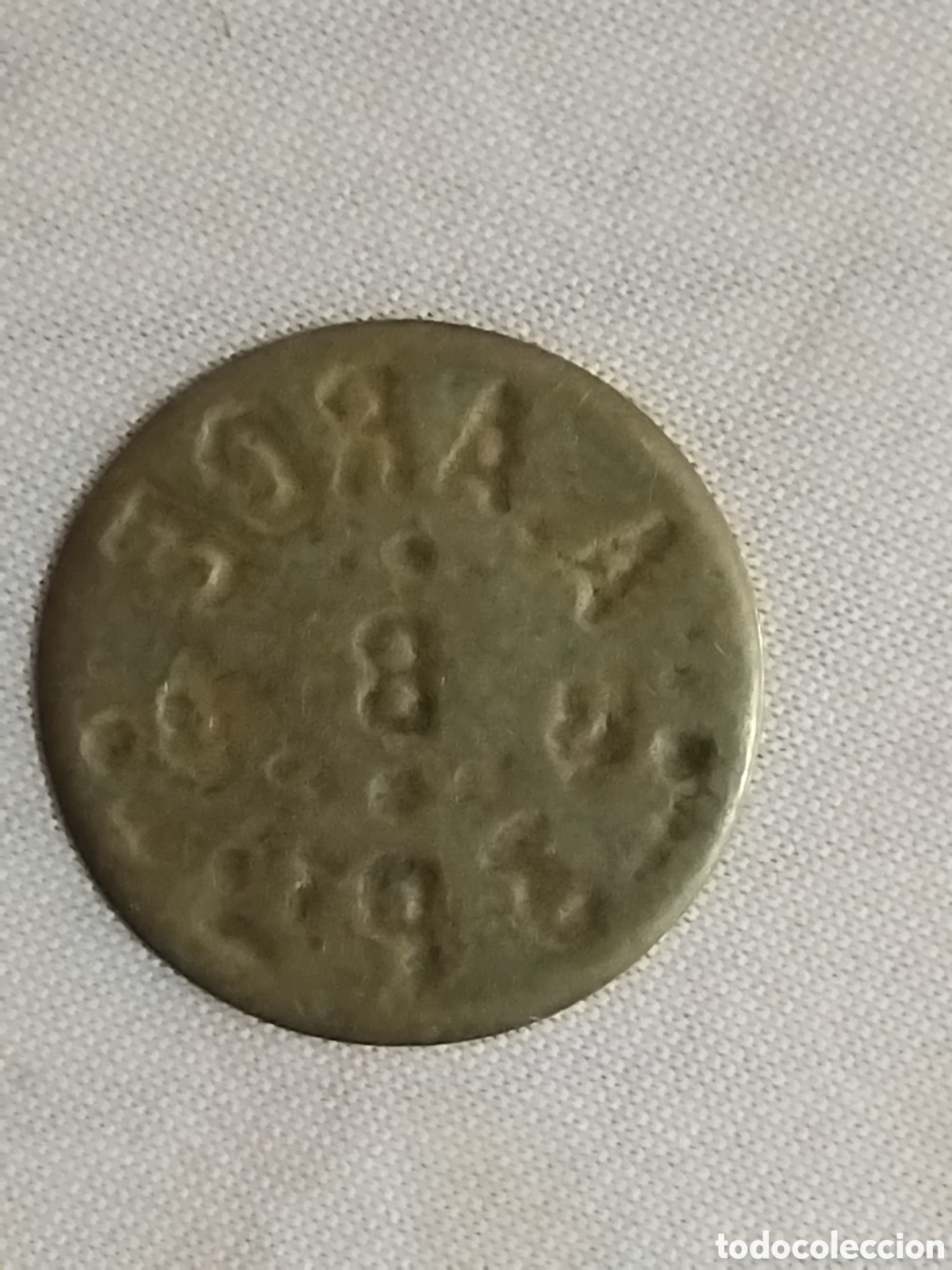 Monedas locales: Fichas de mercado A. Arce 3 pesetas - Foto 2