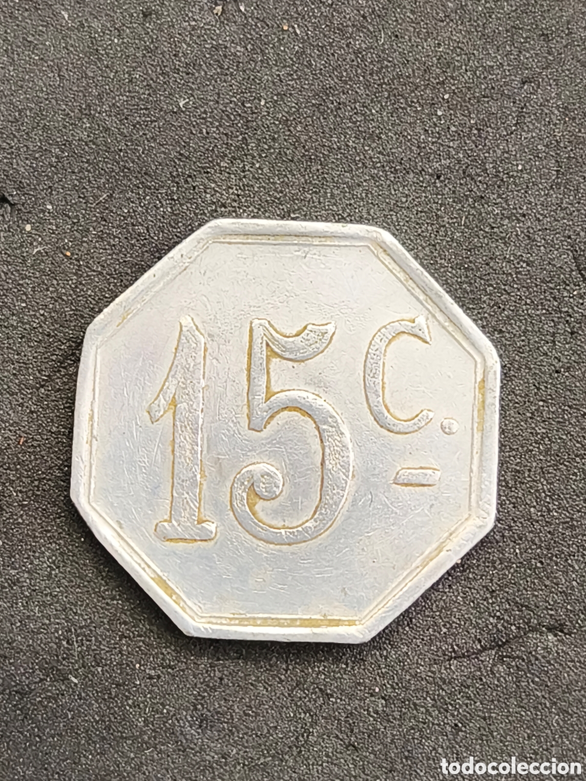 Monedas locales: AUTOBUSES ROCA. BARCELONA. 15 C&Eacute;NTIMOS - Foto 2
