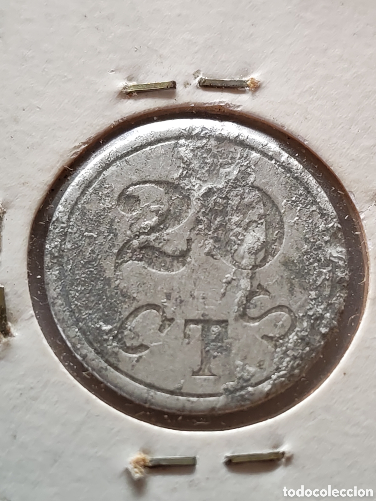 Monedas locales: Ficha de deposito o servicio de 20 centimos - Foto 3