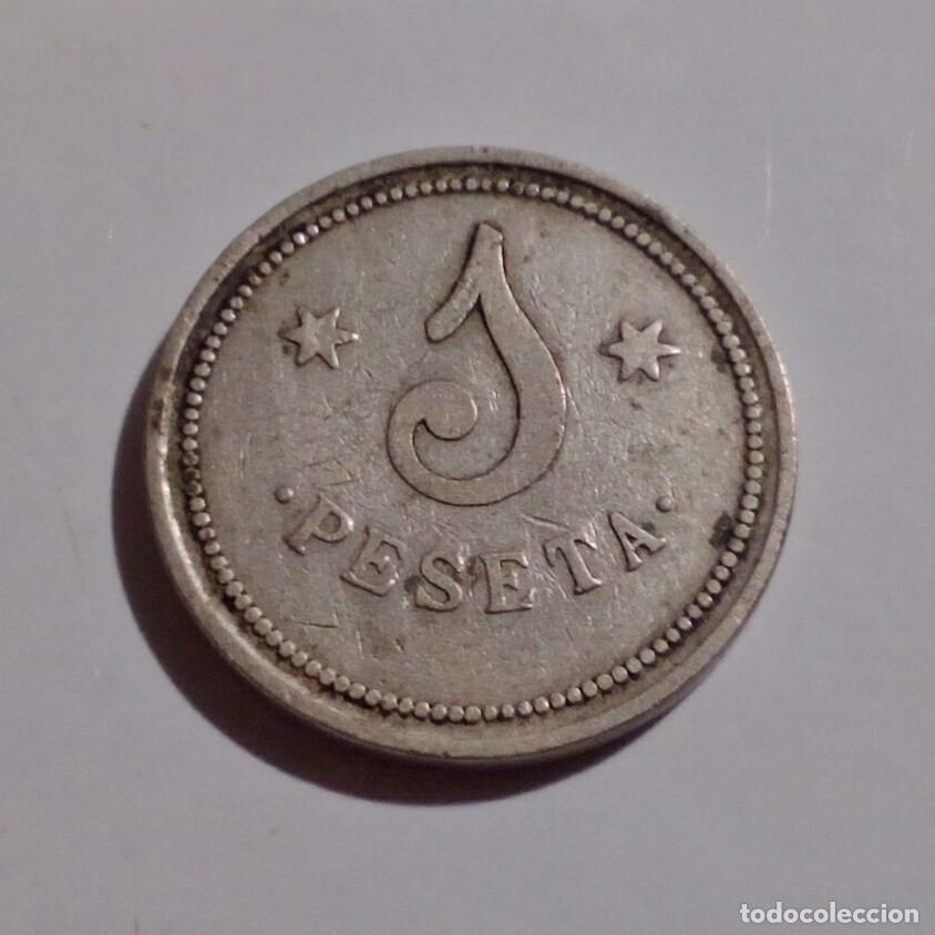Monedas locales: FICHA 1 PESETA - MONDARIZ - MENESES - PONTEVEDRA (GALICIA)