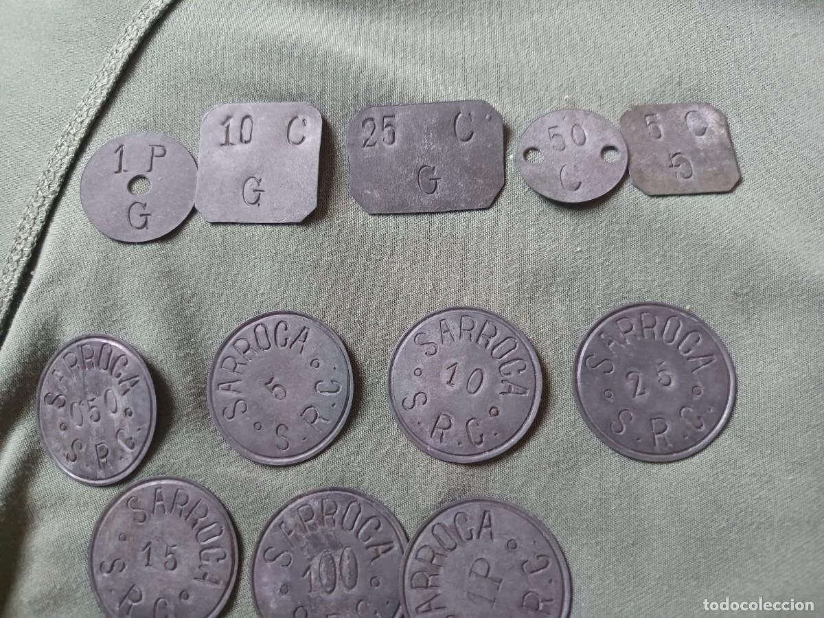 Monedas locales: Reproducci&oacute;n de monedas de Gratollops y sarroga guerra civil