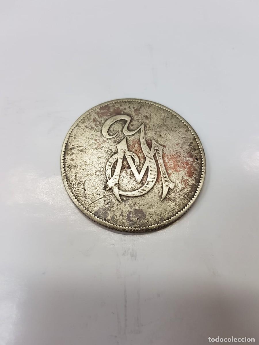 Monedas locales: JETON-FICHA-5 PESETAS- J.M-BA&Ntilde;O DE PLATA