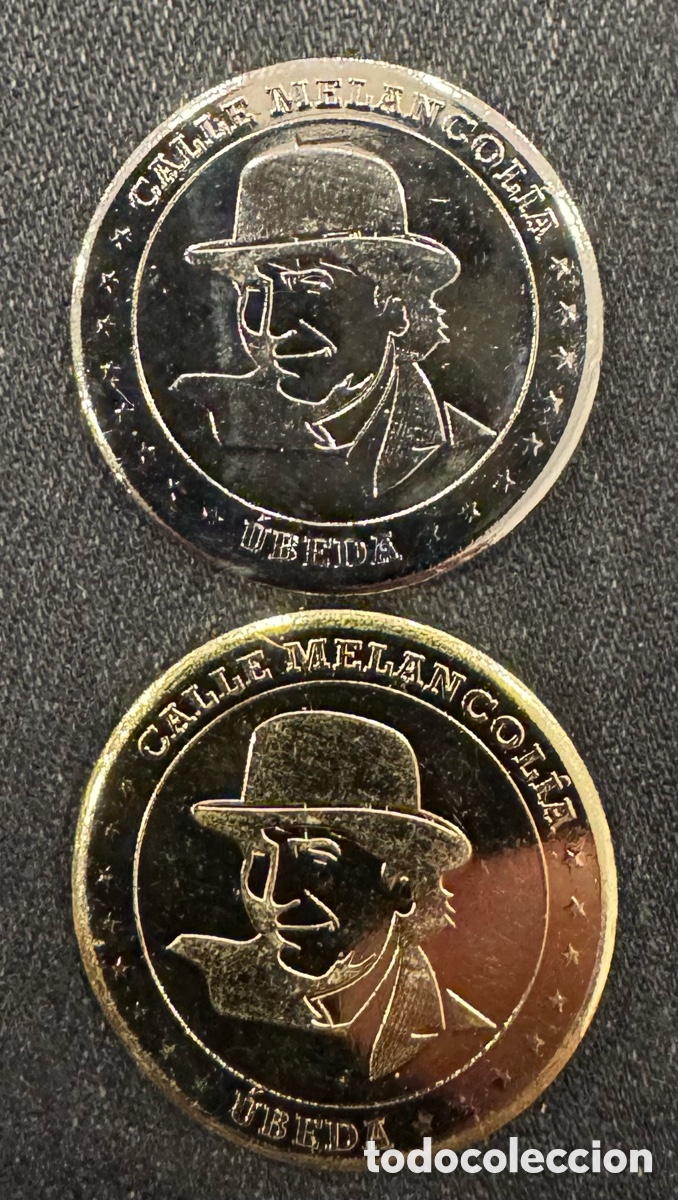 Local Coins: 2 monedas medallas tur&iacute;sticas souvenir PRENSACAR Cadaques DAL&Iacute;