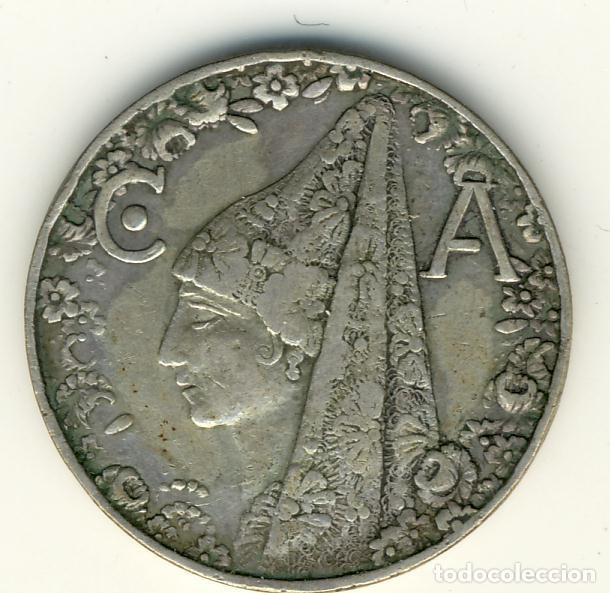 Monedas locales: FICHA DE CASINO ANDALUZ - ANVERSO BUSTO FEMENINO CON TOCADO Y REVERSO ESCUDOS DE LAS PROVINCIAS