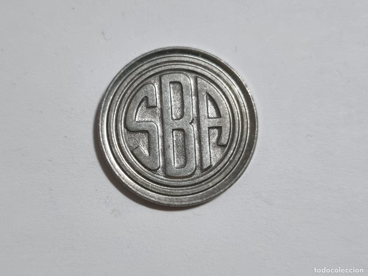 Monedas locales: Antigua Moneda Ficha Token SBA Subterraneo Buenos Aires Argentina 1977-1979