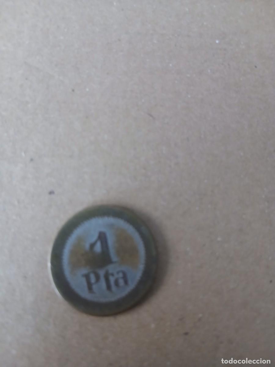 Monedas locales: 1 pesetas uniface de la Puebla de Caza