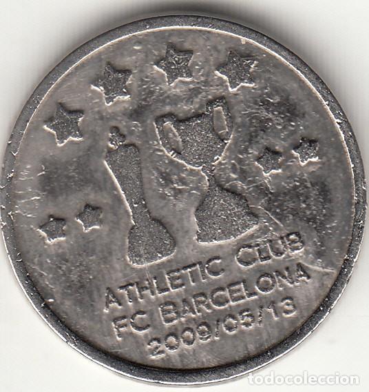 Monedas locales: FICHA: 1 &euro; CIUDAD ATHLETIC - FINAL COPA REY 2009 / BARCELONA - Foto 2