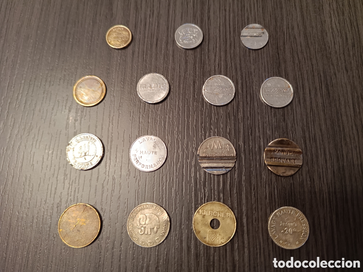 Monedas locales: Lote 15 Antiguos Token - Jetones - Fichas Francesas