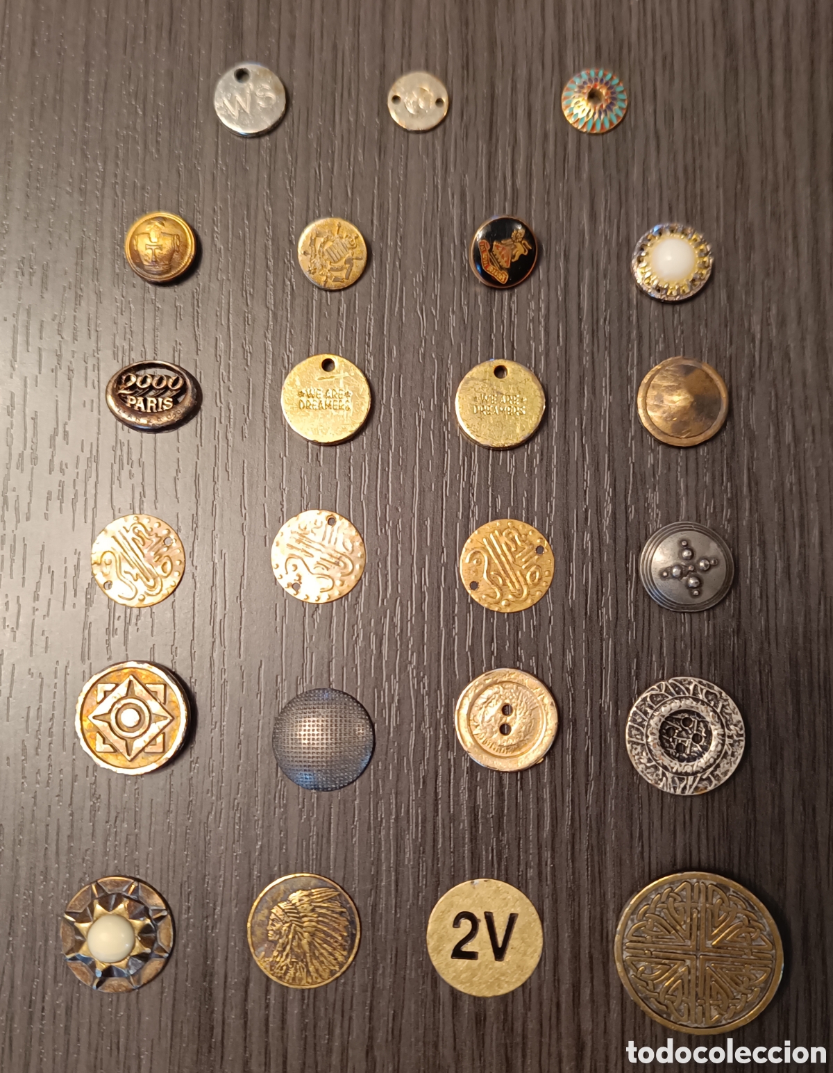 Monedas locales: Lote 23 Antiguos Token objetos Redondos