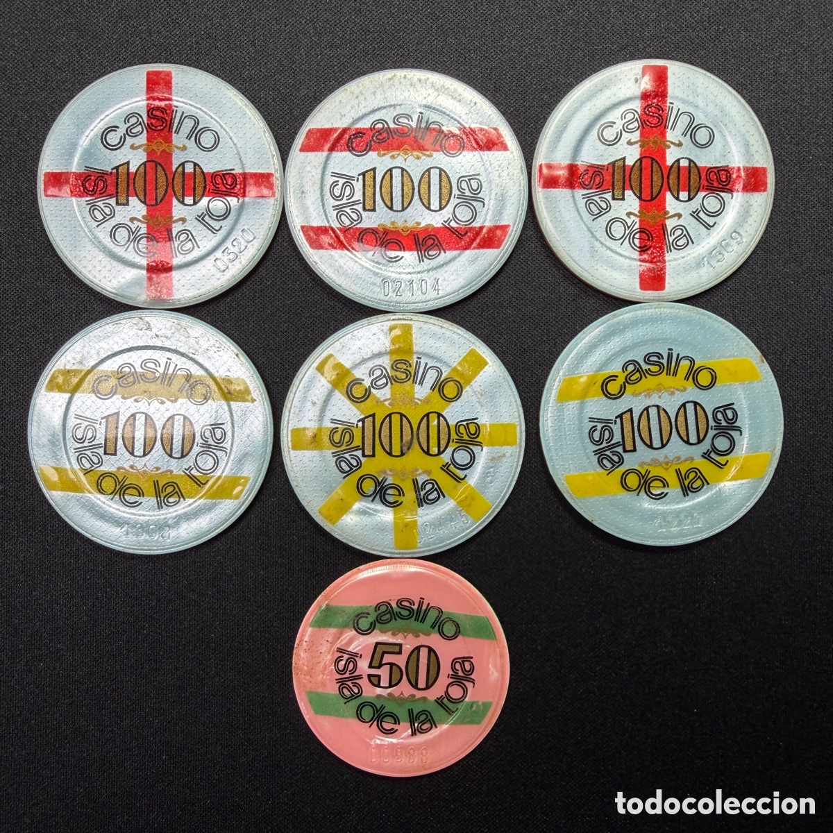 Monedas locales: Fichas Casino de la Toja. Varias cantidades