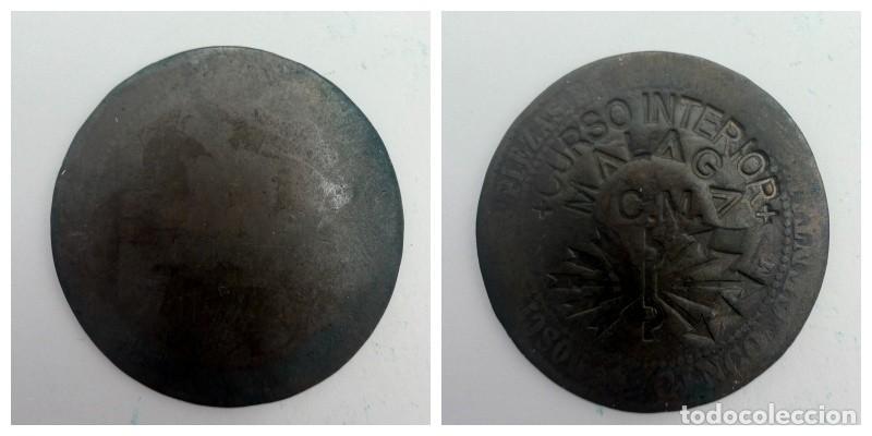 Monedas locales: FICHA. 10 CENTIMOS. RESELLADO. CURSO INTERIOR. M&Aacute;LAGA. VER FOTOS