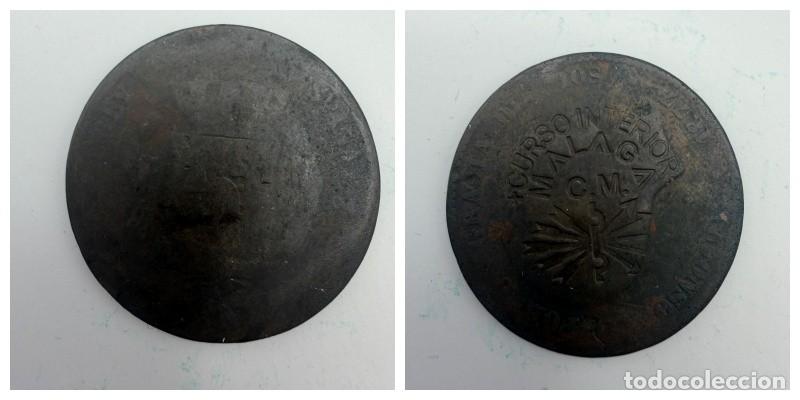 Monedas locales: FICHA. 10 CENTIMOS. RESELLADO. CURSO INTERIOR. M&Aacute;LAGA. VER FOTOS