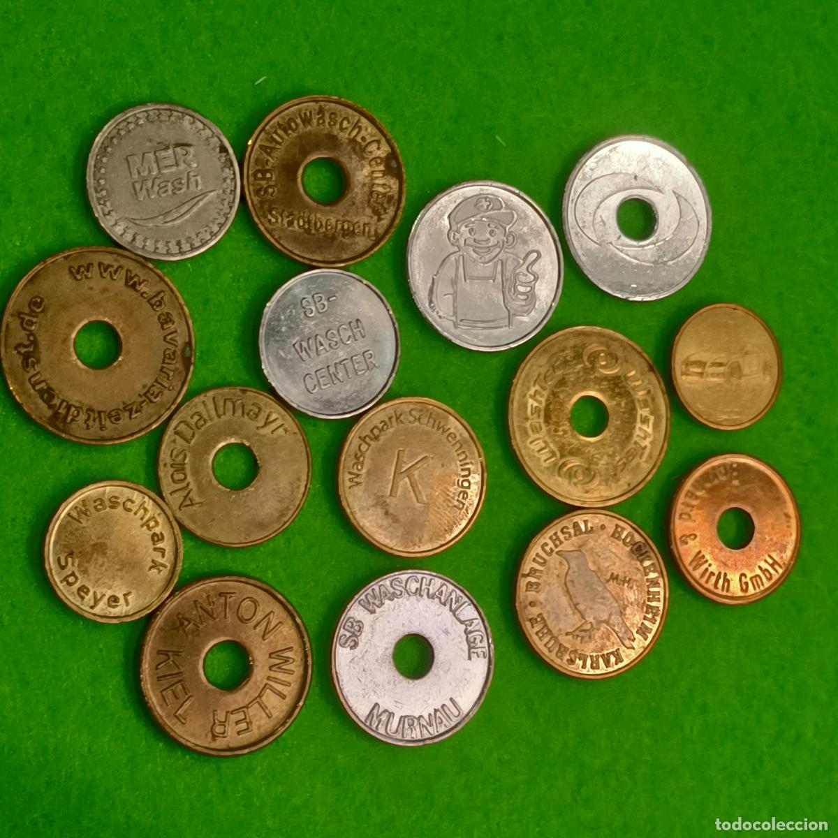 Monedas locales: ficha LOTE DE 15 fichas, token, jeton , 17442