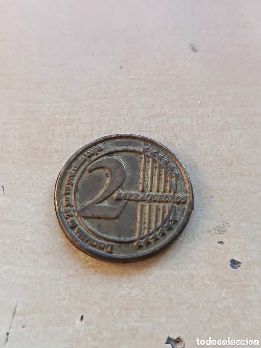 Monedas locales: VALENCIA. 2 BARRAQUEUROS MET&Aacute;LICOS. DESCUENTO DE 2 E EN LA PR&Oacute;XIMA COPA