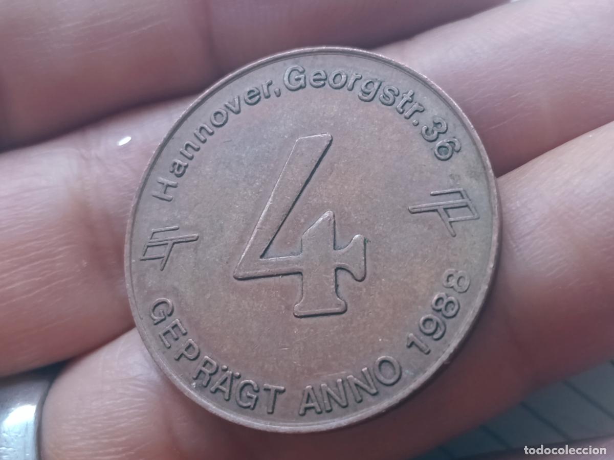 Monedas locales: Discoteca. Discotheck Checkin, Hannover, Alemania. Niedersachsen Wertmarke Getr&auml;nkemarke Biermarke