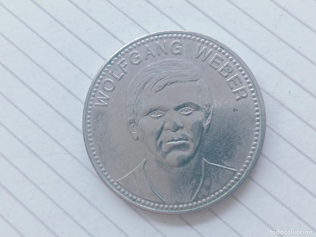 Monedas locales: Ficha de f&uacute;tbol. M&eacute;xico 1970 Wolfgang Weber