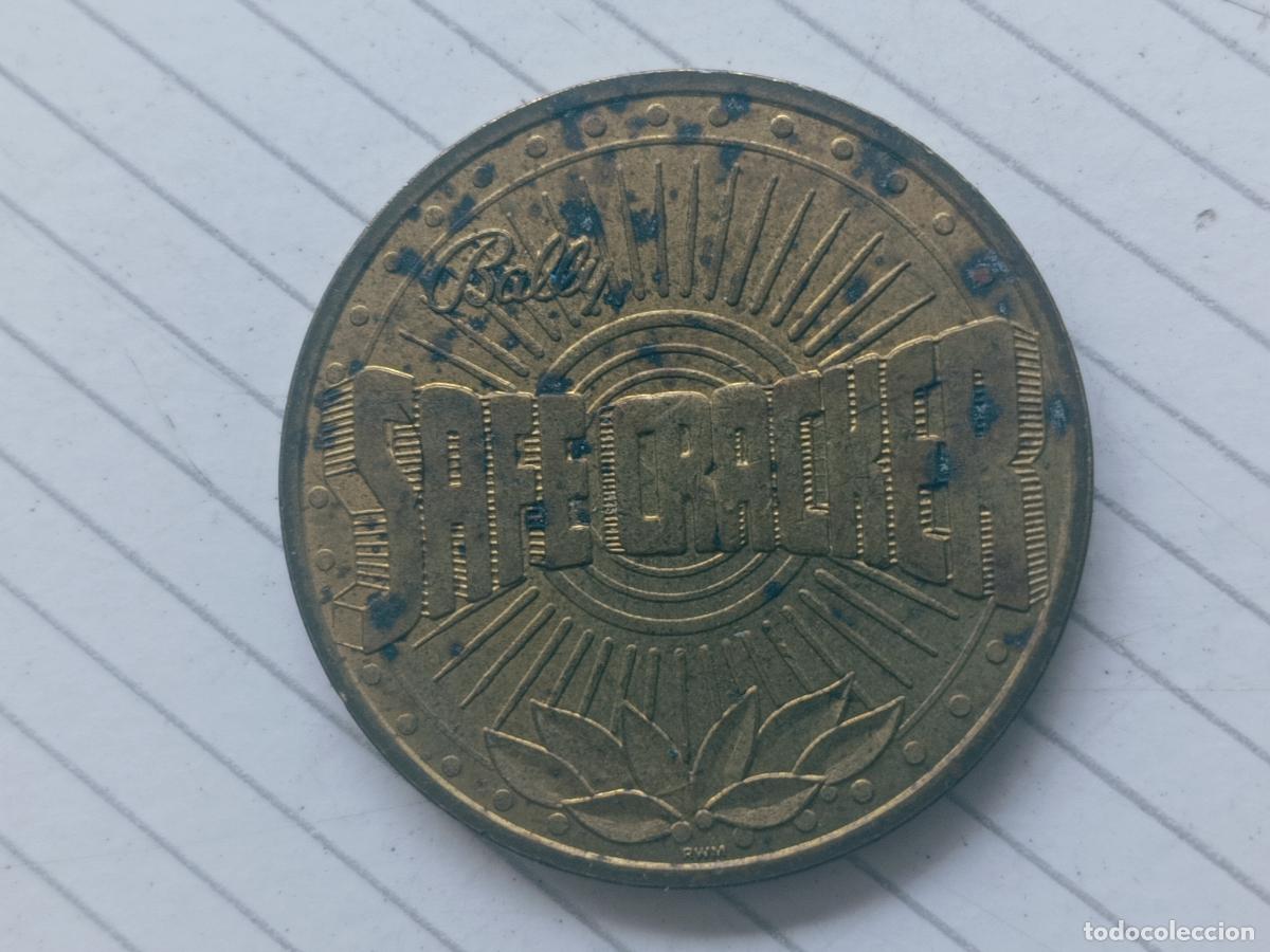 Monedas locales: FICHA DE MAQUINAS RECREATIVAS MARCADA BALLY TOKEN-PIN SAFE CRACKER