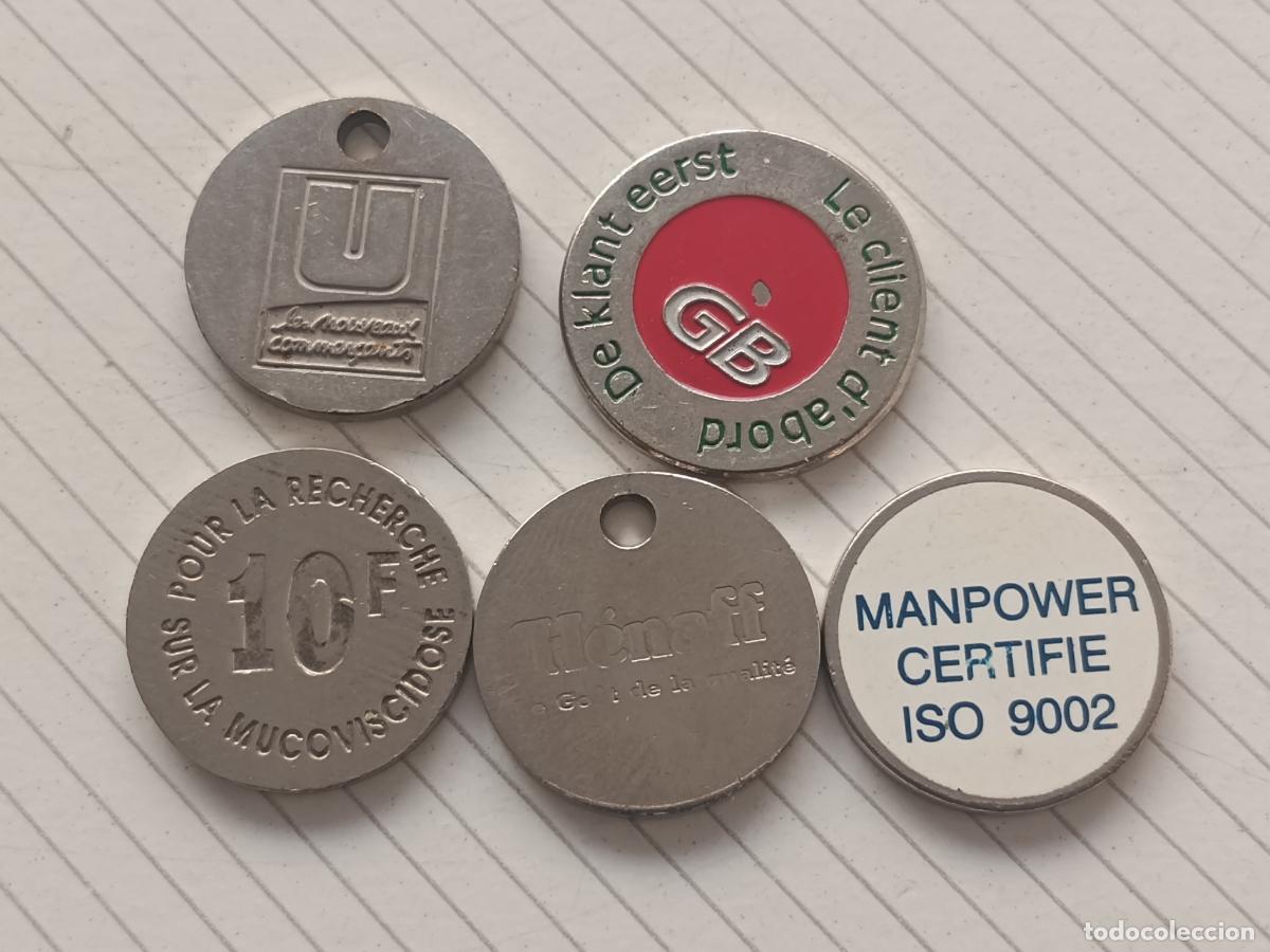 Monedas locales: 5 fichas de supermercado - Foto 2