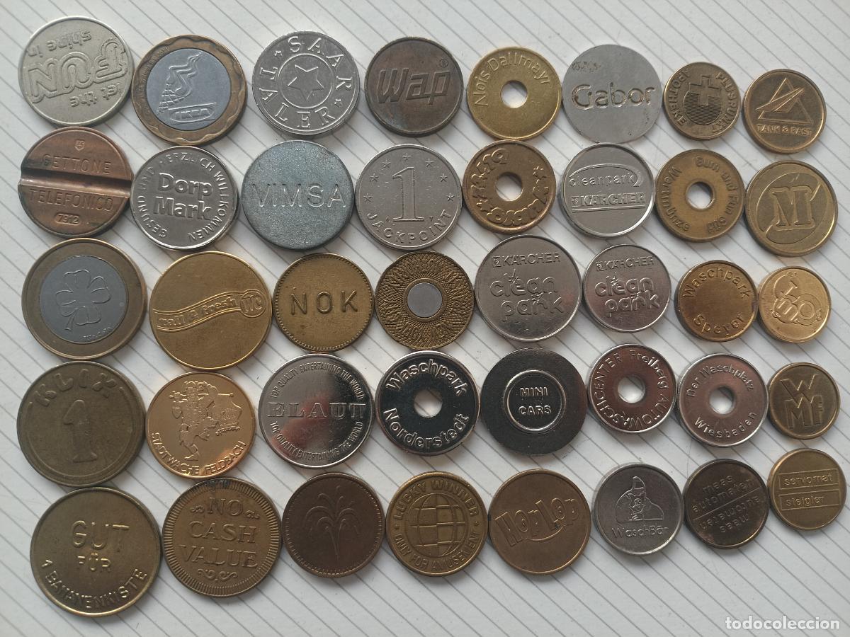Monedas locales: 40 fichas diferentes