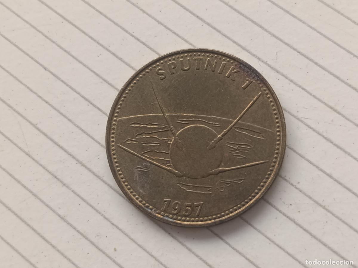 Monedas locales: Francia Ficha Shell Sputnik 1 1957