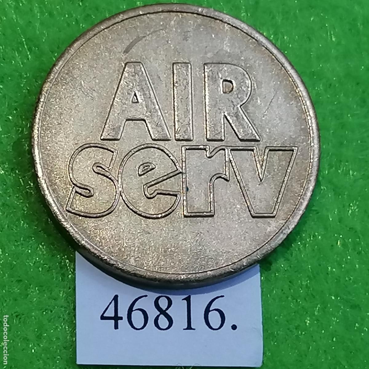 Monedas locales: Ficha AIR SERV, estaci&oacute;n de servicio, Token, jet&oacute;n