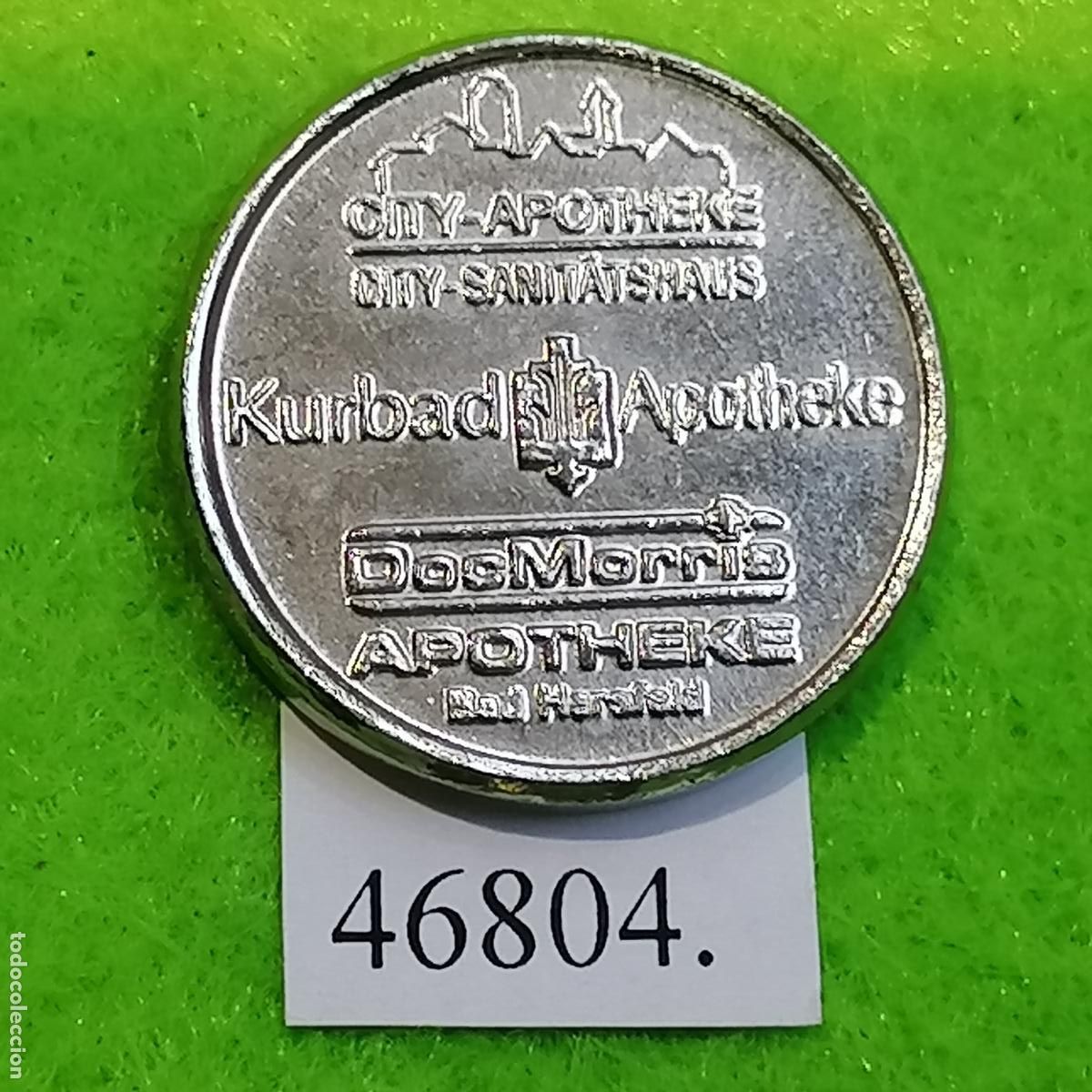 Monedas locales: Ficha Alemania, Farmacia, Kurbad, DocMorris-Apotheke, Bad Hersfeld, Token, jet&oacute;n