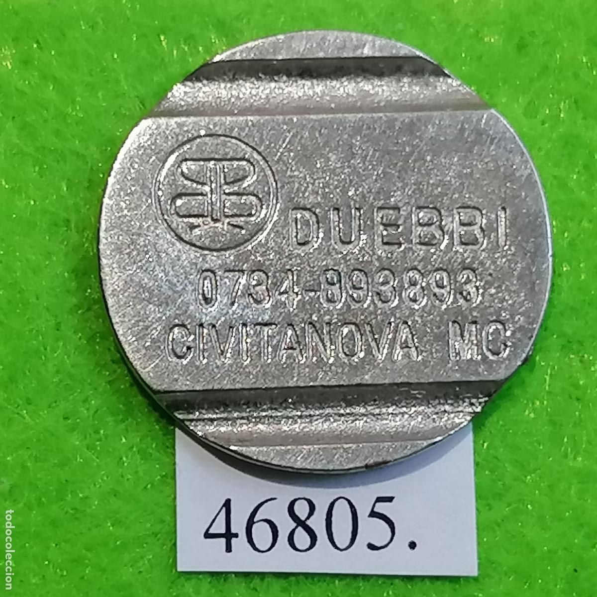 Monedas locales: Ficha Italia, Civitanova, Shower Token, ducha, Duebbi, Token, jet&oacute;n