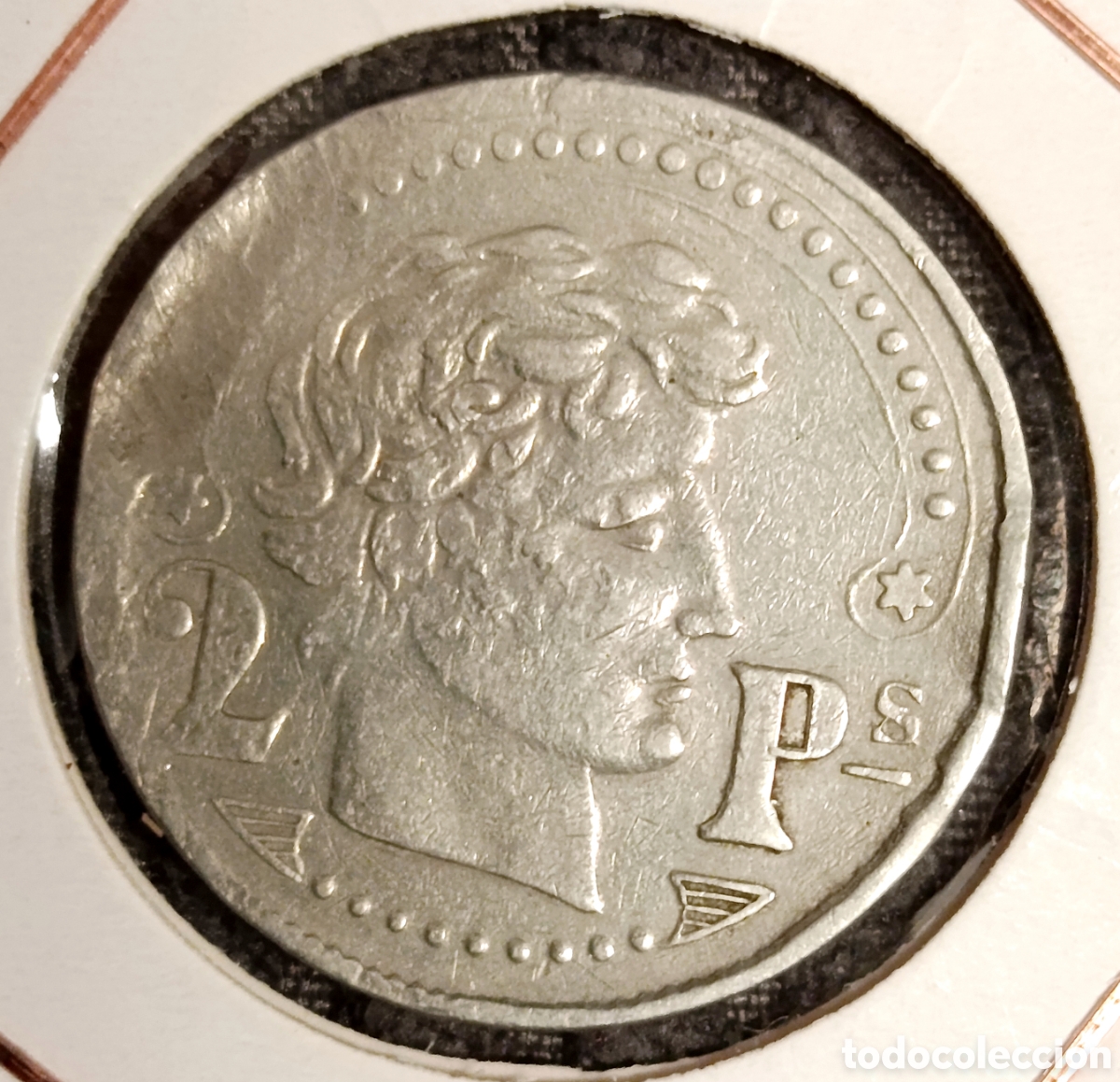 Moedas locais: Ficha casino:2 ps.Niquel,Rara