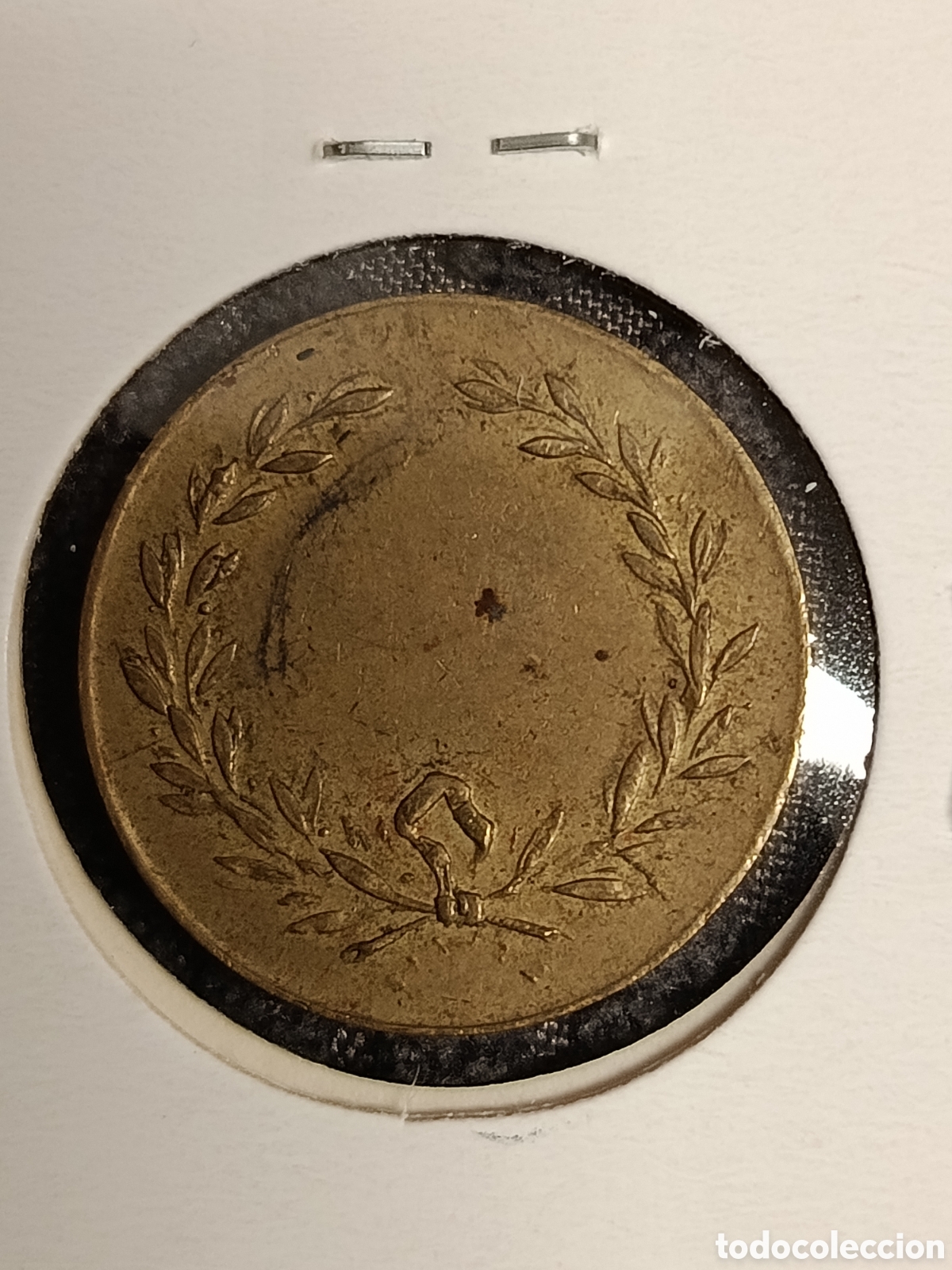 Monedas locales: Ficha de billar,sin valor.Lat&oacute;n - Foto 2