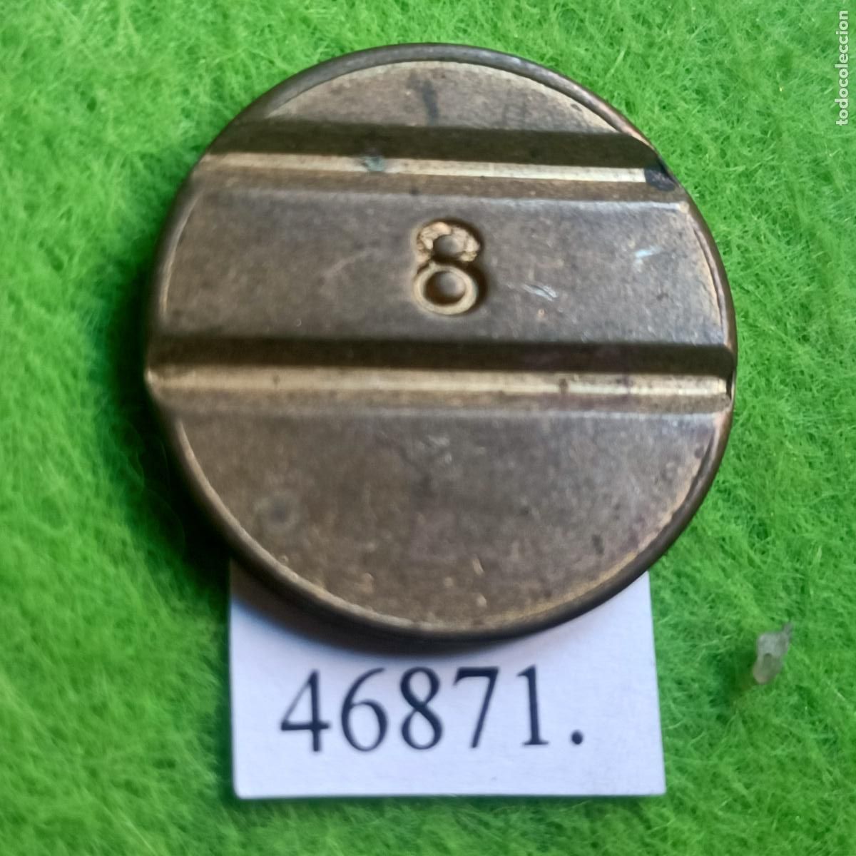 Monedas locales: Ficha Alemania Duisburg, ranurada, Bebarmatic 8, autoservicio, vending, token, jeton