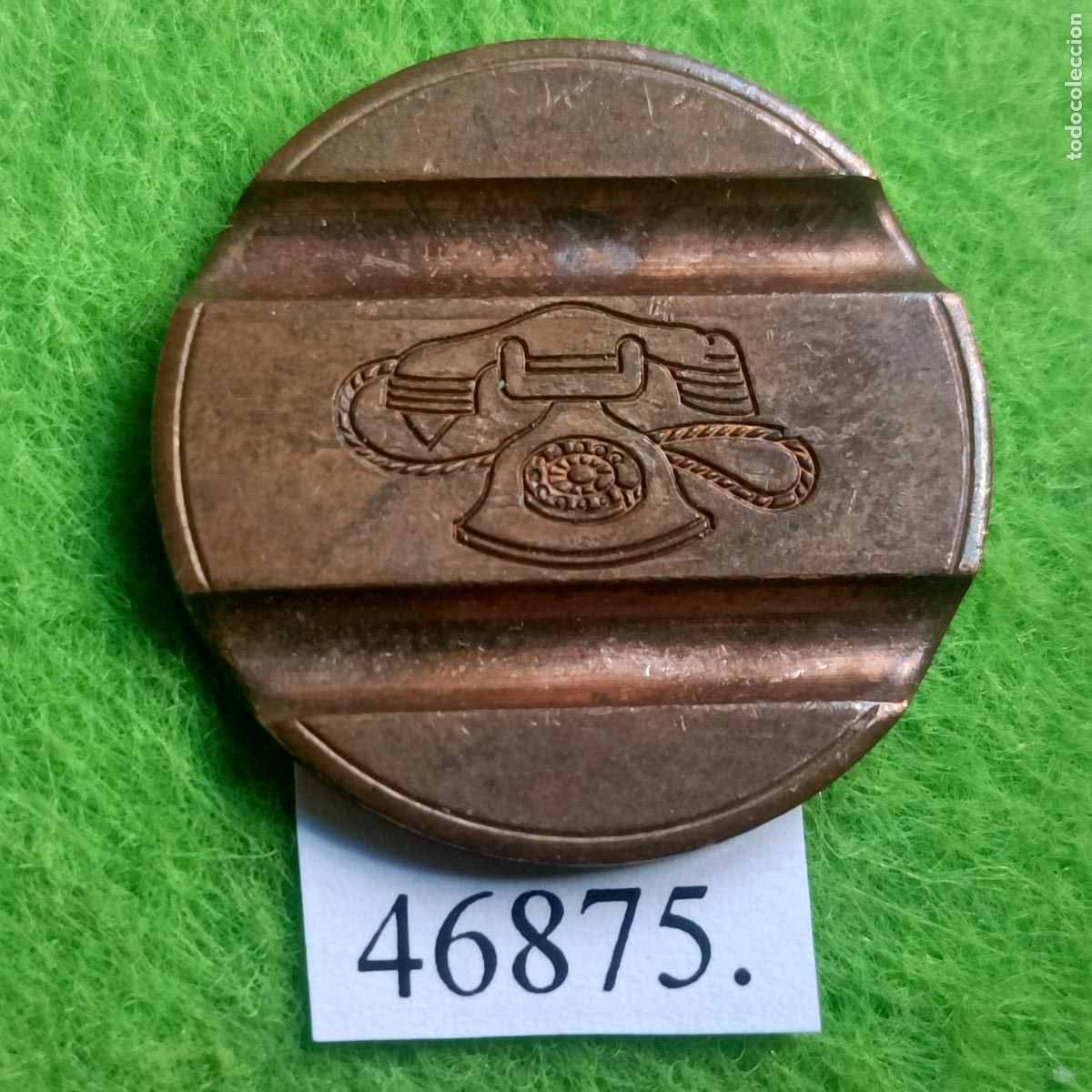 Monedas locales: ficha tel&eacute;fono Italia, 7906 CMM, token, jet&oacute;n