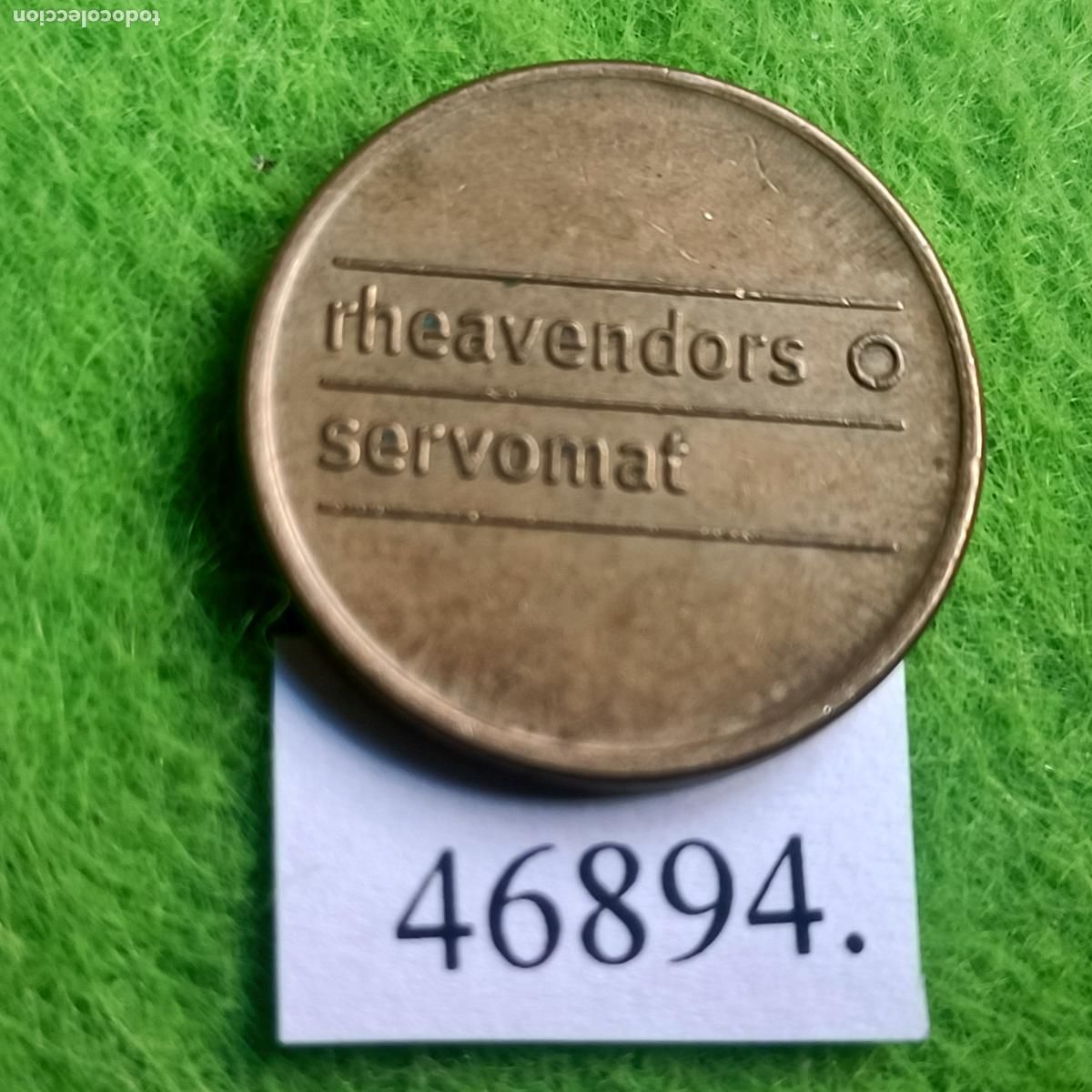 Monedas locales: Ficha Alemania,, caf&eacute;, consumici&oacute;n, Rheavendors Servomat, token, jet&oacute;n
