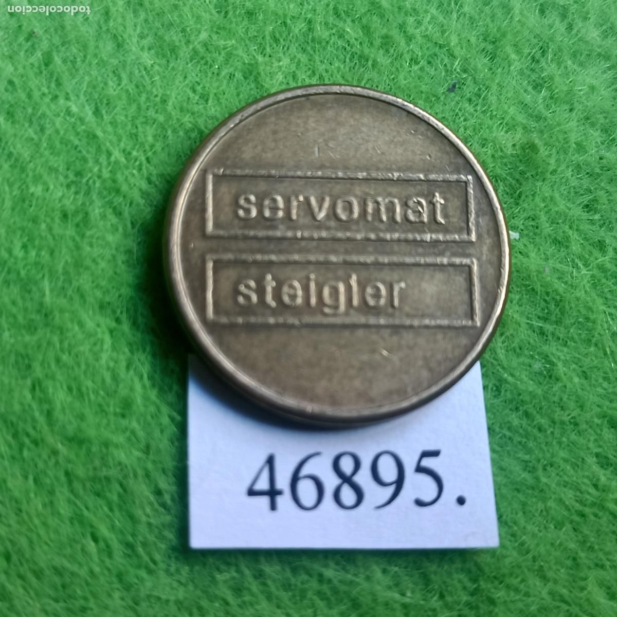Monedas locales: Ficha Alemania,, caf&eacute;, consumici&oacute;n, Servomat Steigler, token, jet&oacute;n