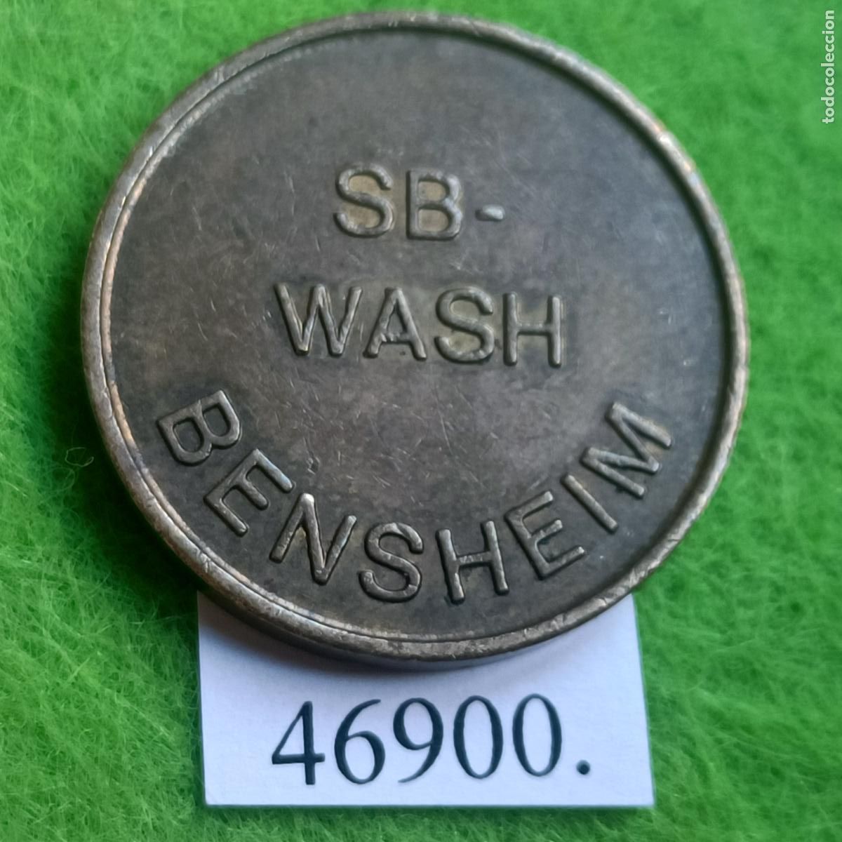 Monedas locales: Ficha, Alemania Bensheim, autolavado, carwash, SB-Wash, token, jet&oacute;n