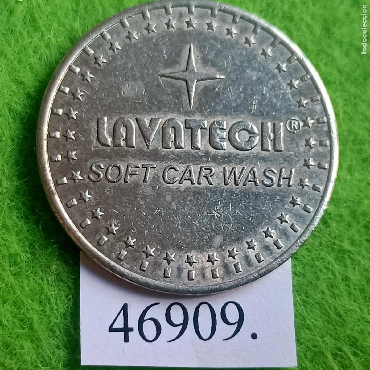 Monedas locales: Ficha Croacia, Split, LAVATECH, SOFT CAR WASH, autolavado, carwash, token jet&oacute;n