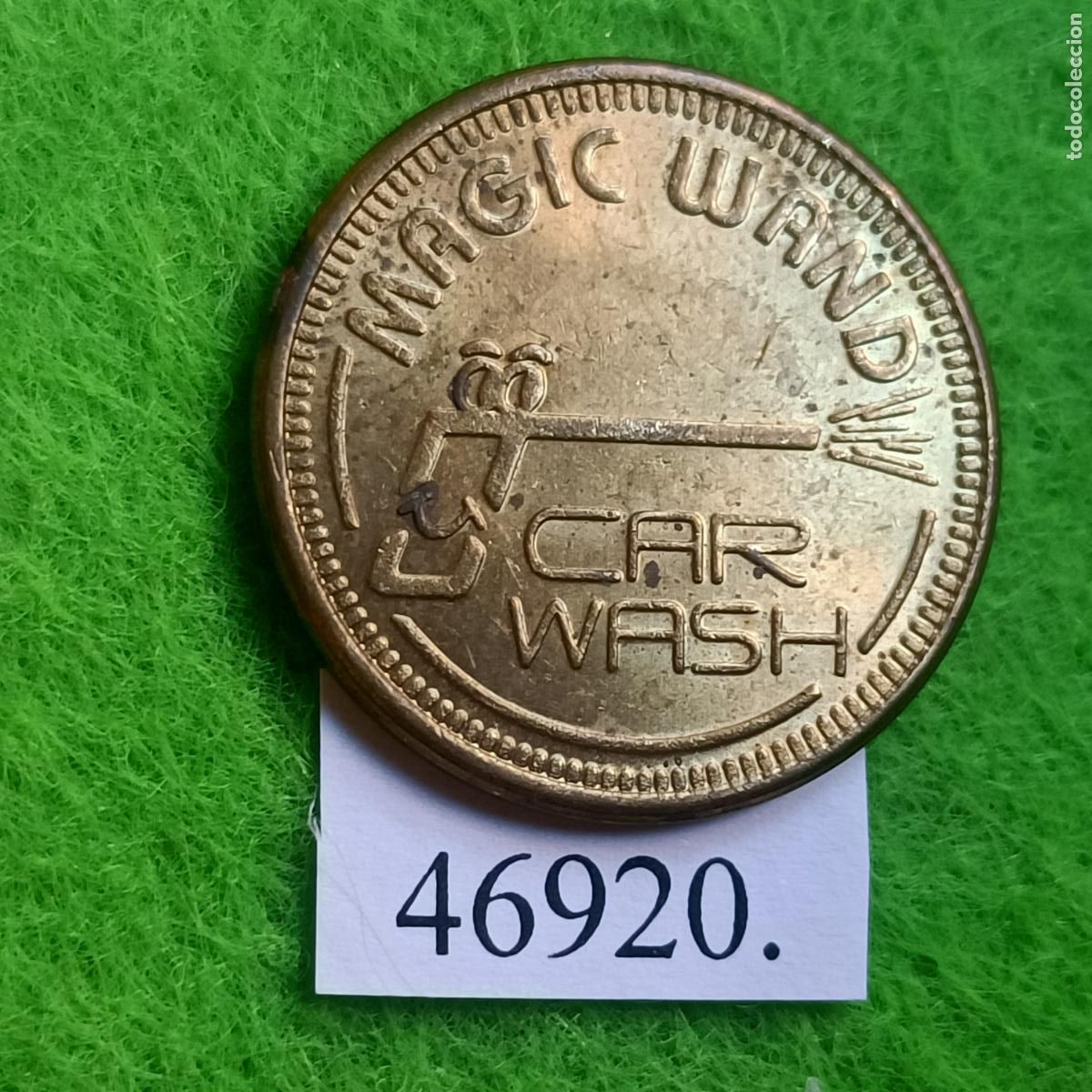 Monedas locales: Ficha EEUU, Tucson, Arizona y Missouri, autolavado carwash, Magic Wand Car Wash, token jet&oacute;n