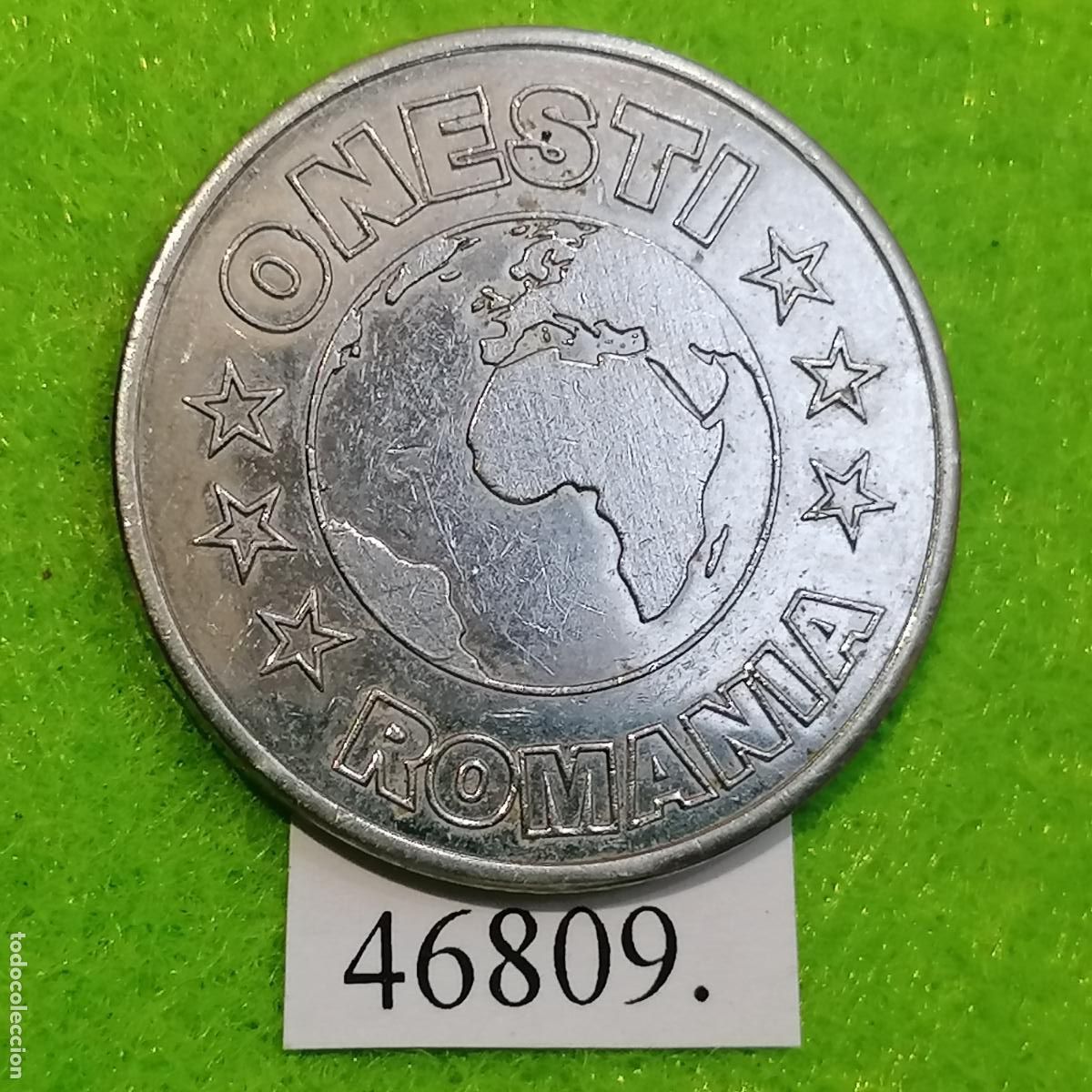 Monedas locales: Ficha Rumania Onesti, autolavado, carwash, NEVILA, token, jet&oacute;n