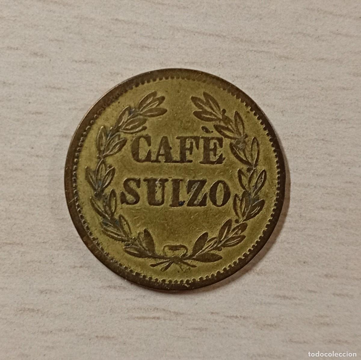 Monedas locales: CAFE SUIZO. BONITA FICHA BIEN CONSERVADA