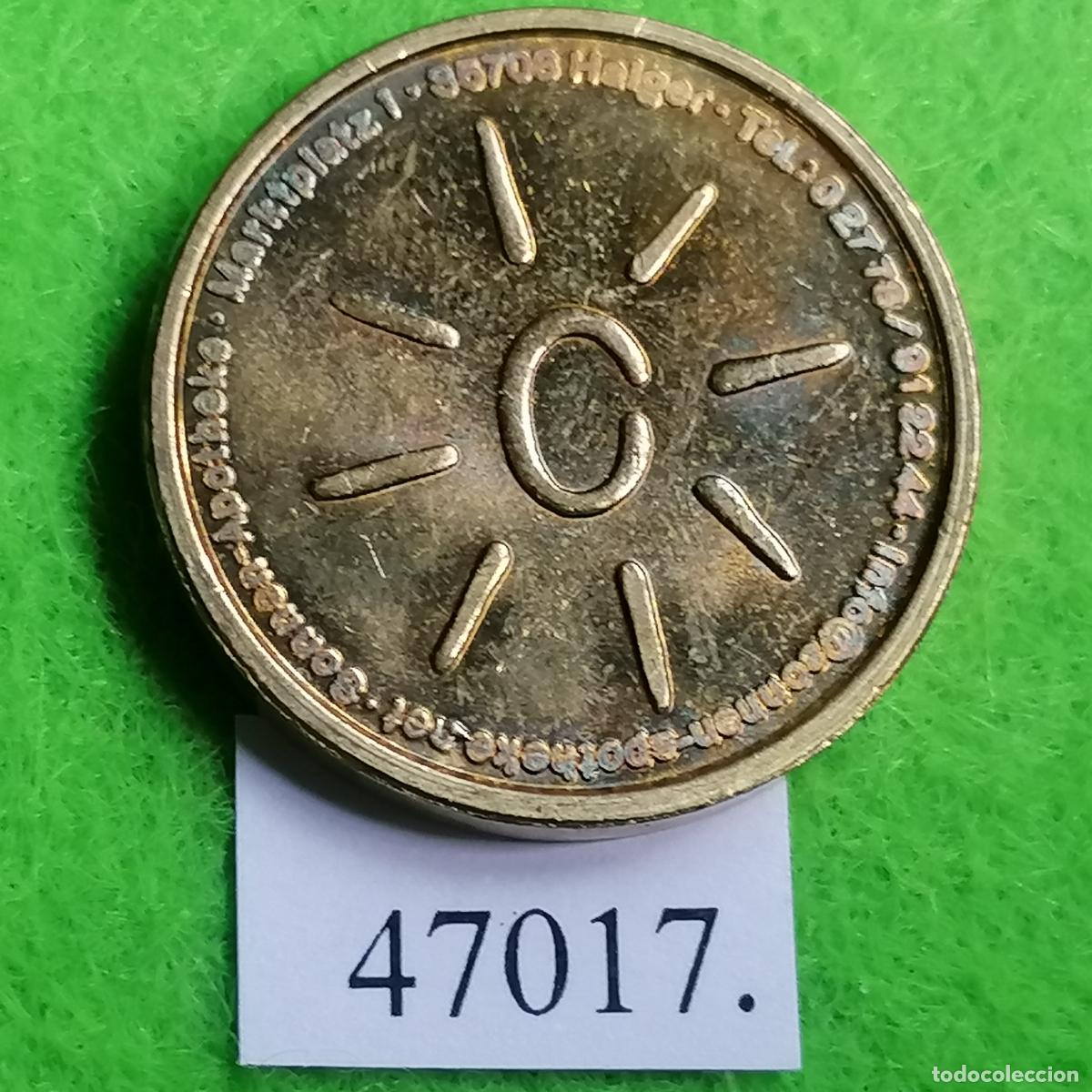 Monedas locales: Ficha Alemania, Haiger, Apotheke Farmacia del Sol, Token, jet&oacute;n