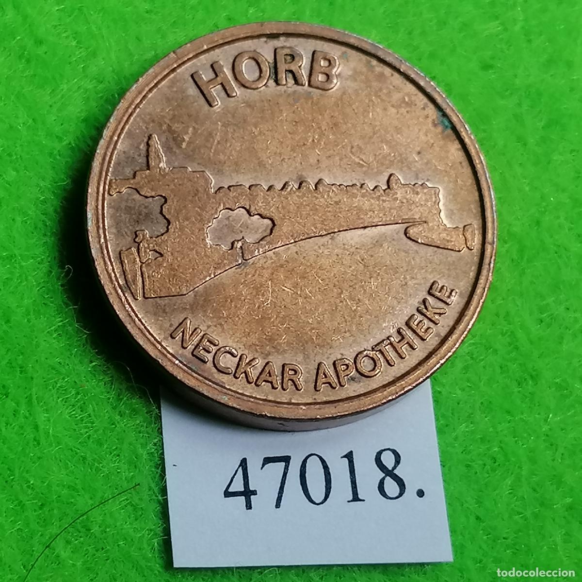 Monedas locales: Ficha Alemania, Horb am Neckar., Apotheke, Farmacia, Token, jet&oacute;n