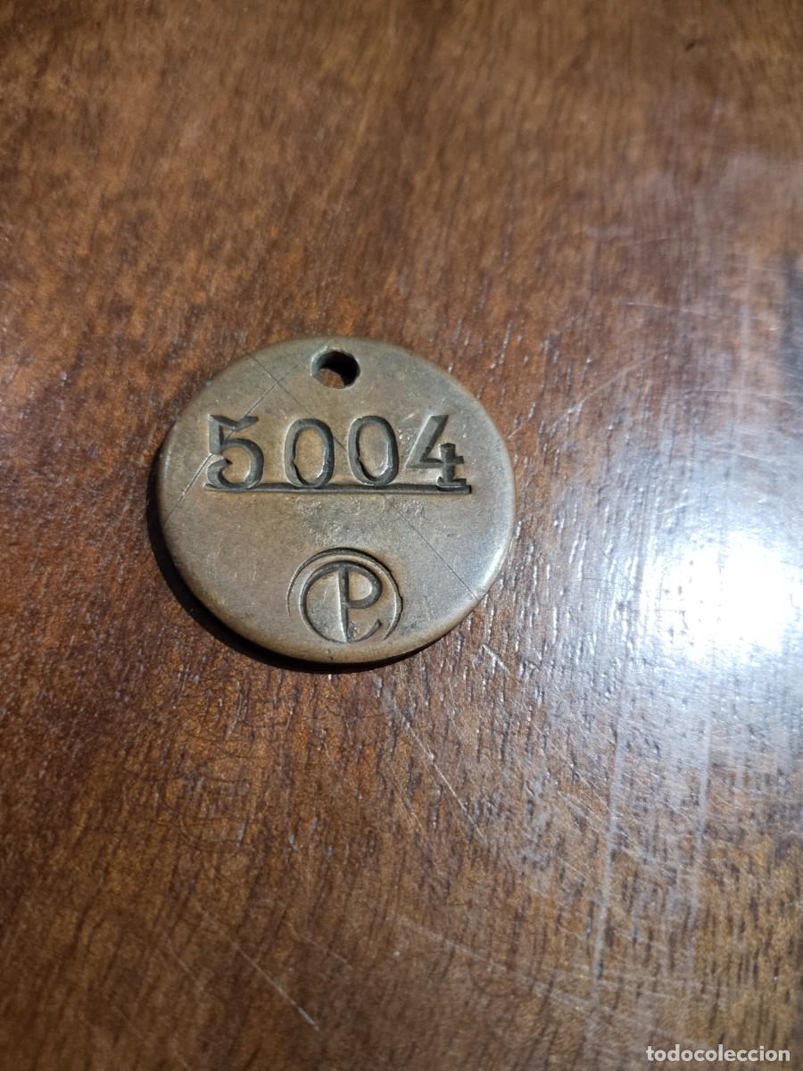 Monedas locales: Antigua Ficha de Consigna de Comboios de Portugal. Ferrocarril.