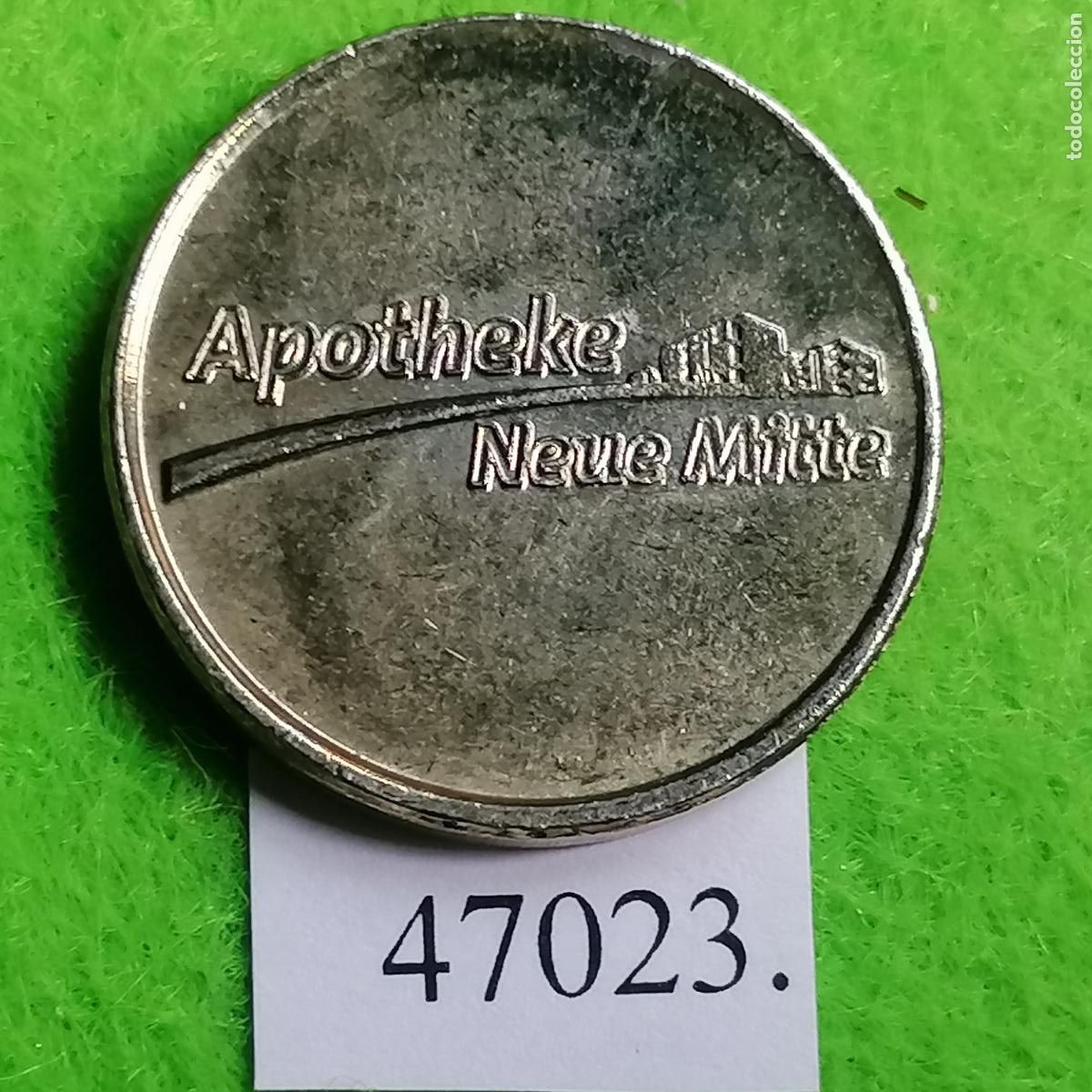 Monedas locales: Ficha Alemania, schiffenberg, Neue Mitte, Apothekentaler, Apotheke, Farmacia, Token, jet&oacute;n