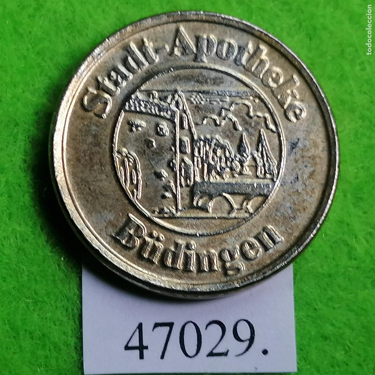 Monedas locales: Ficha Alemania, B&uuml;dinger, apotheke, farmacia , Token, jet&oacute;n