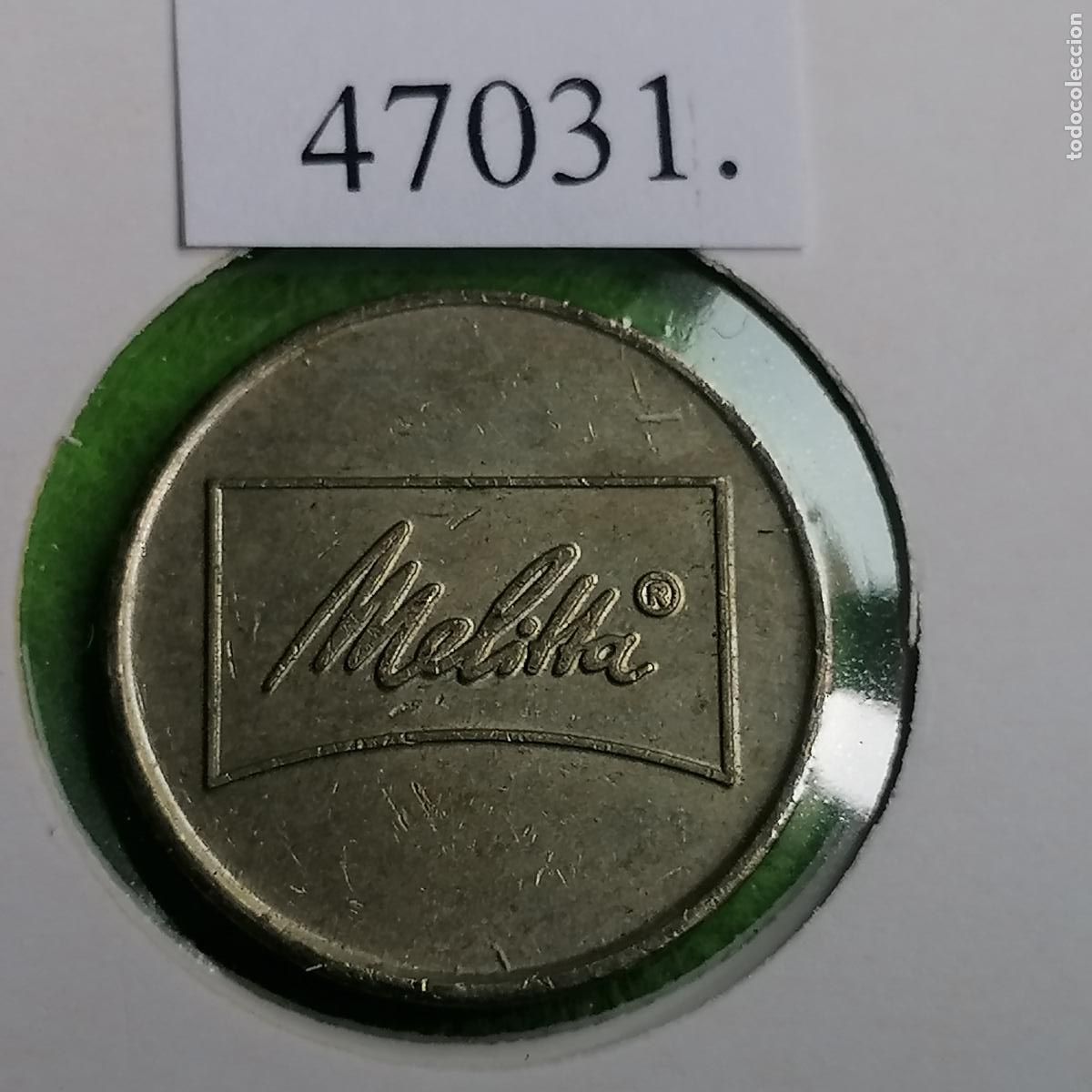 Monedas locales: Ficha caf&eacute;, consumici&oacute;n, Melitta, vending, Token, jet&oacute;n