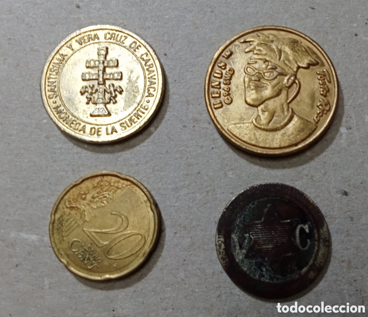 Monedas locales: Lote de fichas dinerarias