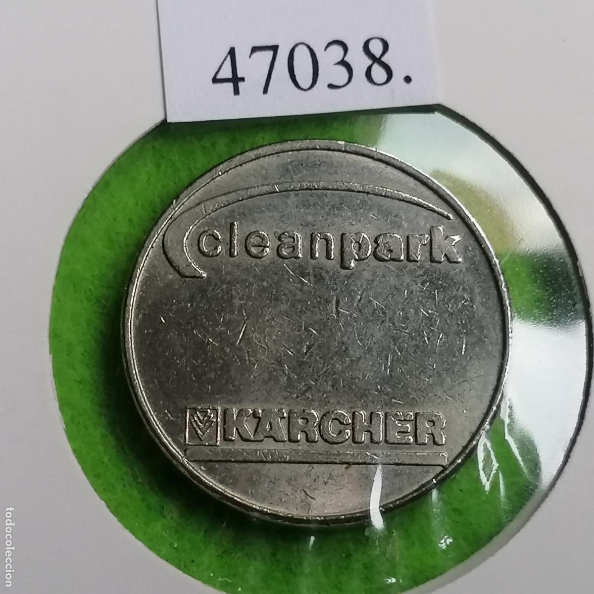 Monedas locales: Ficha Alemania H&uuml;rth, Wesseling, Karcher, carwash, autolavado,Fahrzeugpflege Longerich, Token, jet&oacute;n