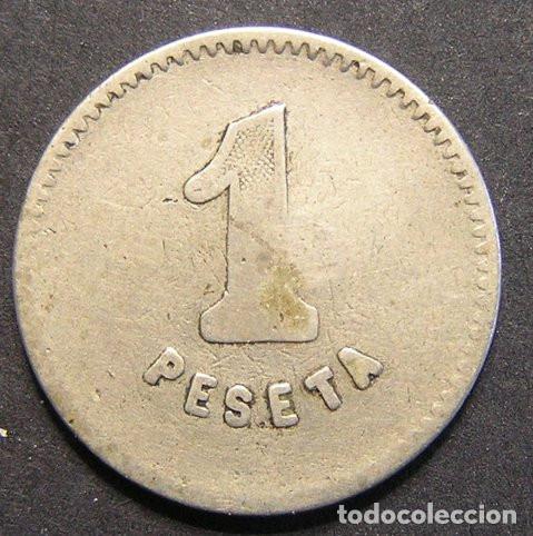 Monedas locales: FICHA DE 1 PESETA - ESTRELLA DE 5 PUNTAS EN REVERSO