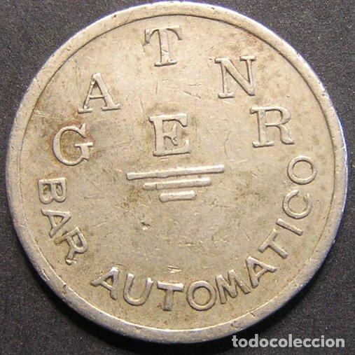 Monedas locales: FICHA 25 C&Eacute;NTIMOS - BAR AUTOM&Aacute;TICO TANGER (MADRID)