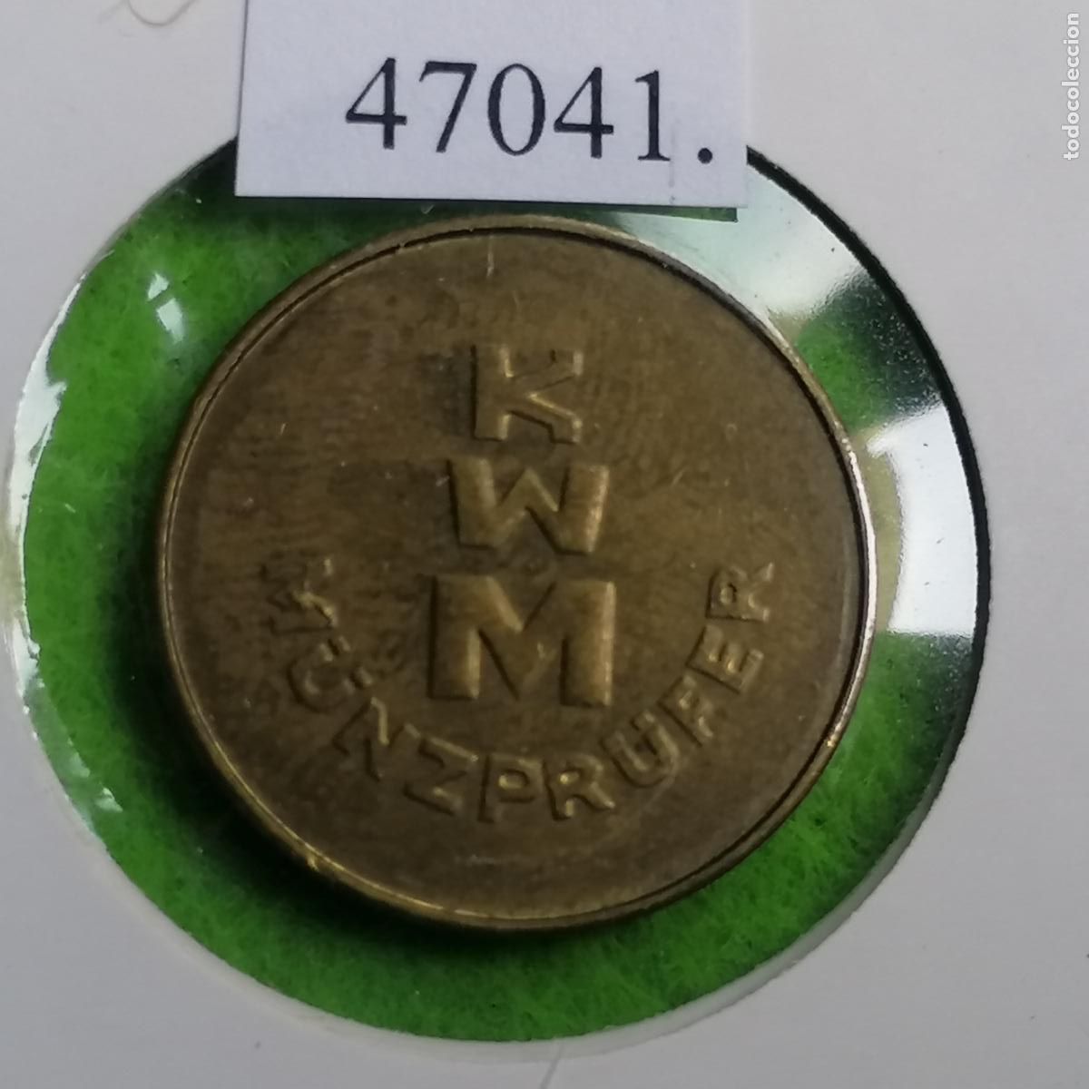 Monedas locales: Ficha Alemania KWM M&uuml;nzpr&uuml;fer, autolavado, carwash, , Token, jet&oacute;n